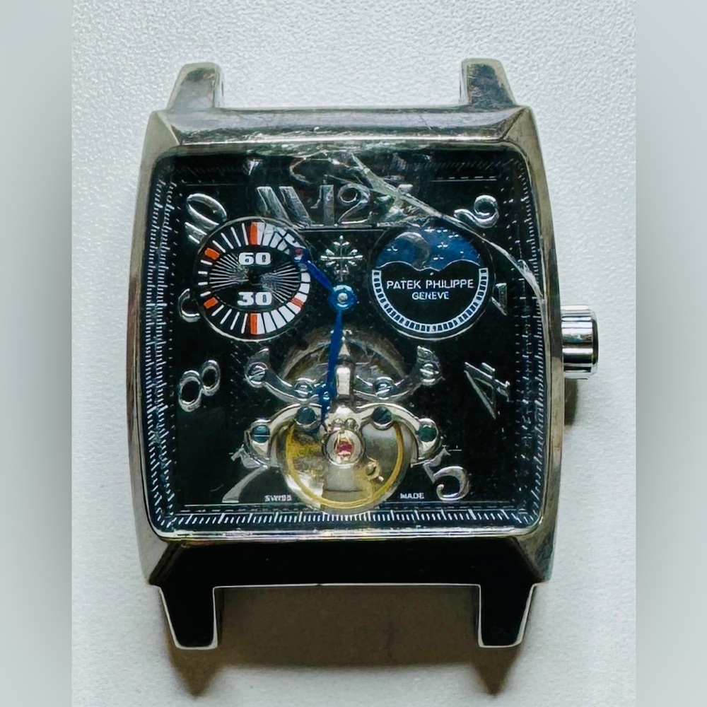 Patek Phillip Watch - Automatic Movement - Skeleton - Broken Glass - No band